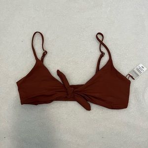 L*SPACE Tie Bikini Top